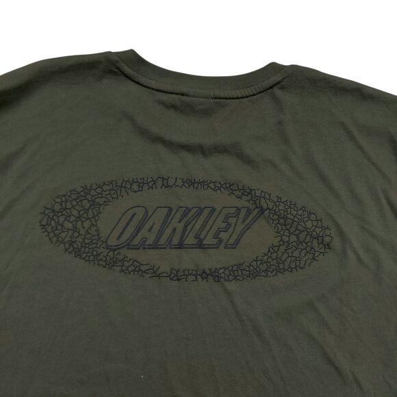 Oakley T-Shirt Mens 2XL Green Long Sleeve Lightweight Crew Neck Performance Golf - Picture 6 of 12